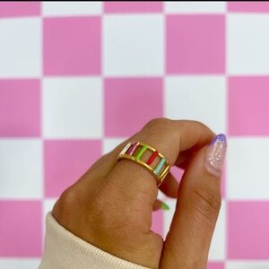 Boutique Kaleidoscope Ladder Ring!